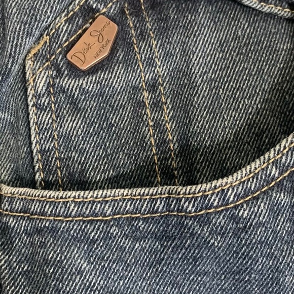 Mens Carpenter Jeans 42x32 Dtek Denim Straight Leg Medium Blue Wash - Picture 7 of 9